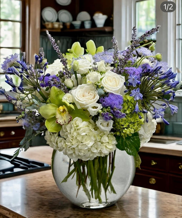 Lavender Elegance Vase Arrangement | Flower Shop West Los Angeles