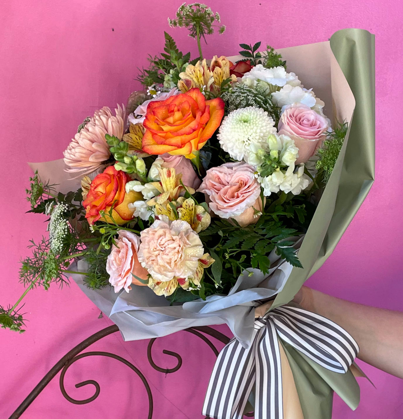 Sunset Bliss Hand-Tied Bouquet | Flower Shop West Los Angeles
