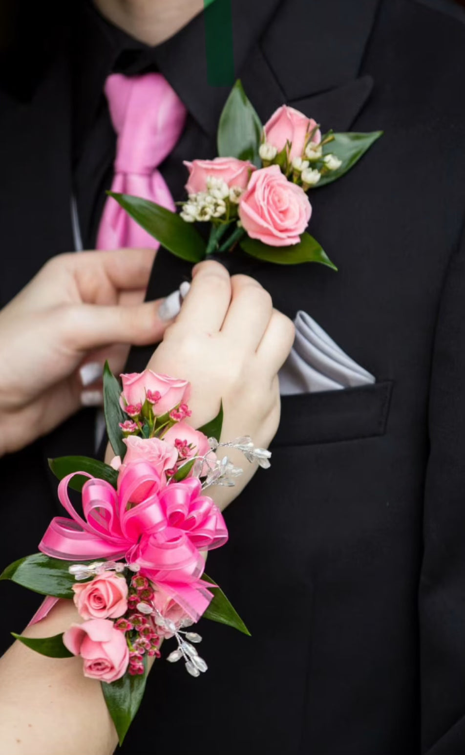 Cotton Candy Celebration Corsage - Los Angeles Florist