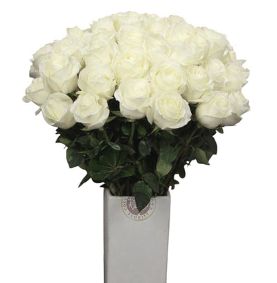 White Rose Perfection - Los Angeles Florist