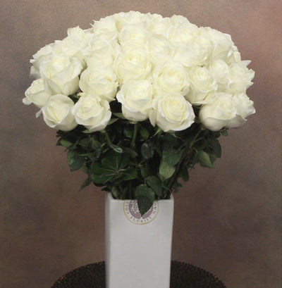 White Rose Perfection - Los Angeles Florist