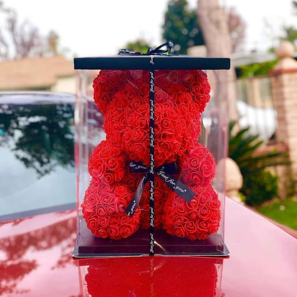 Large Rose Bear | Flower Shop West Los Angeles