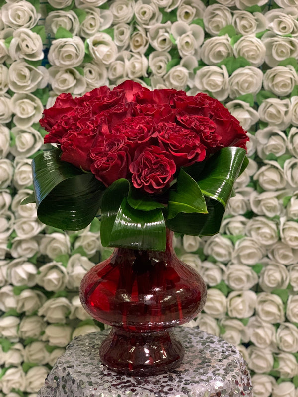 Rose Heart Arrangement - Los Angeles Florist | Flower Shop West Los Angeles